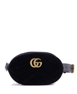 GG Marmont Belt Bag Matelasse Velvet