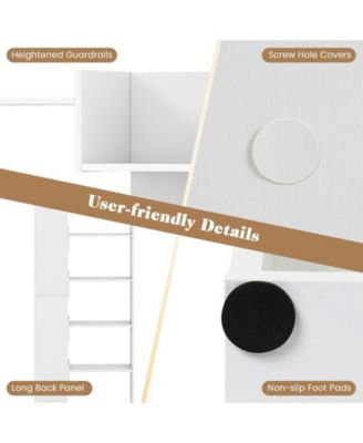 Six Tier Wooden Bookshelf with Anti Tipping Open Shelves