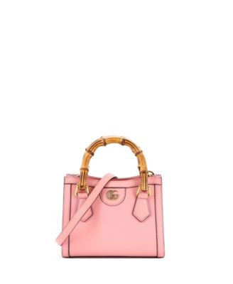 Mini Diana NM Bamboo Handle Tote Leather
