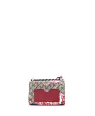 Small Padlock Shoulder Bag Blooms Print GG Coated Canvas