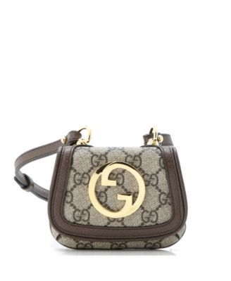 Blondie NM Card Case Wallet with Strap GG Coated Canvas