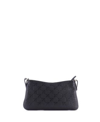 Medium Emblem Chain Shoulder Bag Guccissima Leather