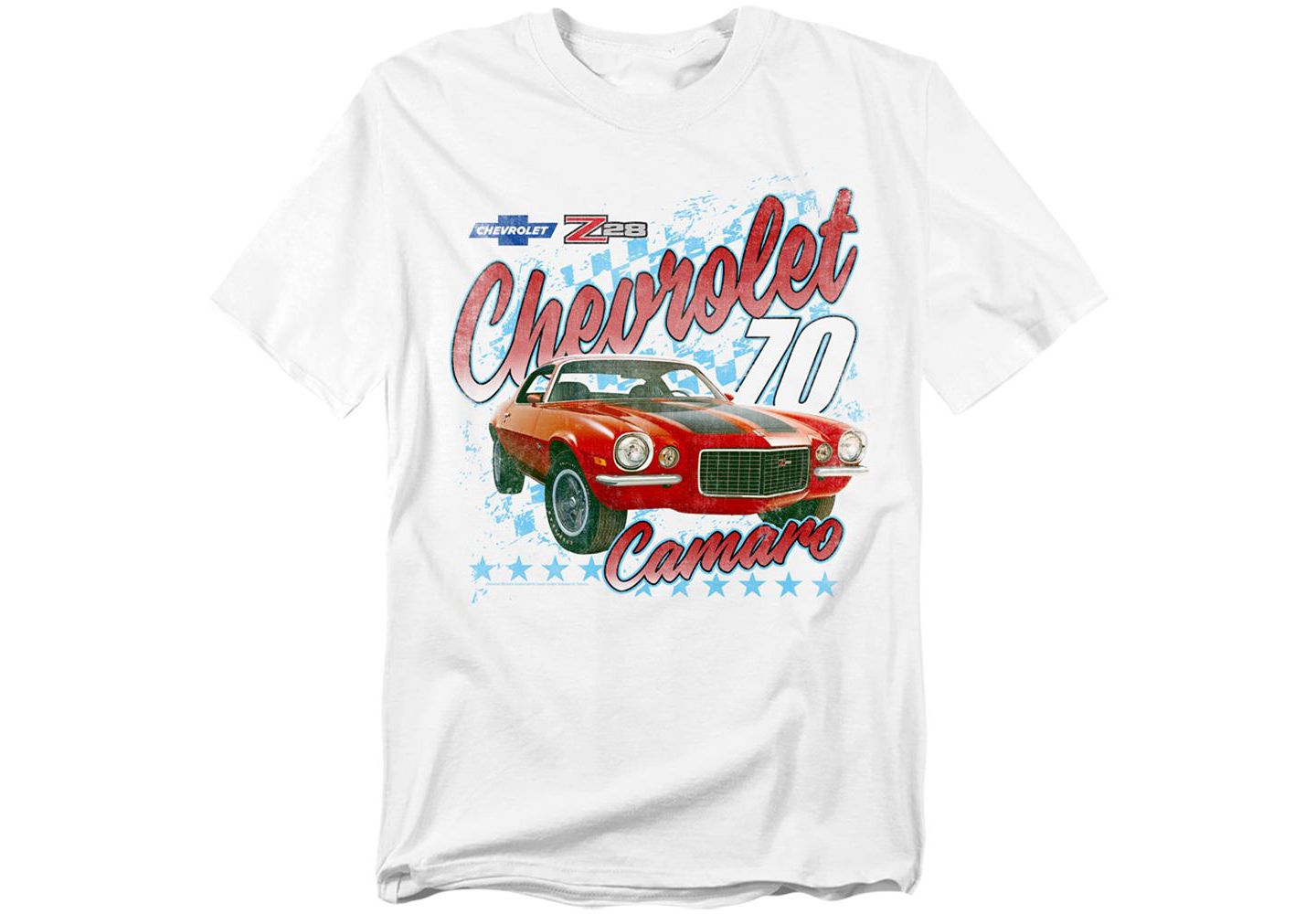 Мужская футболка Corvette Chevrolet Camaro Racer, цвет: Белый — фото 1