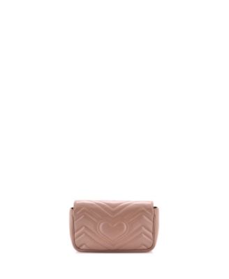 Super Mini GG Marmont Flap Bag Matelasse Leather