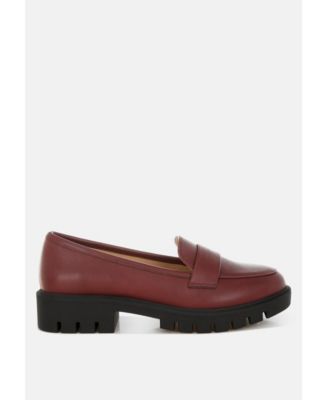 Women's Peridot Faux Leather Chunky Loafers