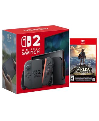 Switch 2 Console with Legend of Zelda Breath of the Wild Bundle