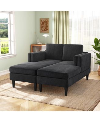  Modern Chaise Lounge Sofa Bed 53.5" Upholstered Sofa Couch