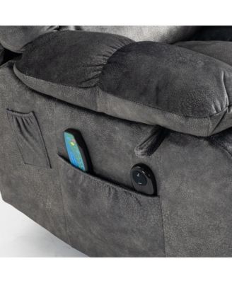 Velvet Power Lift Recliners with Heat & Massage, Lift Chair Relax Sofa Chair for Living Room