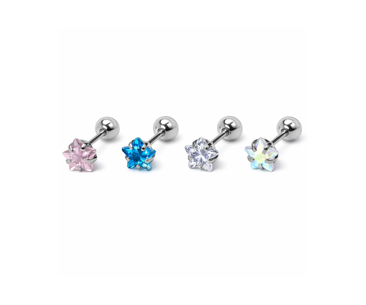 Star CRYSTAL STUD EARRINGS