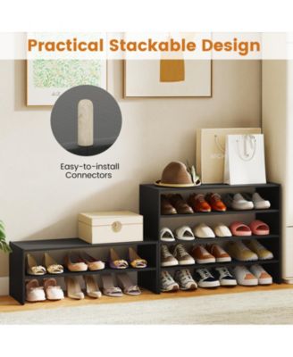 Six Tier Shoe Rack with Anti Tipping Design for Entryway