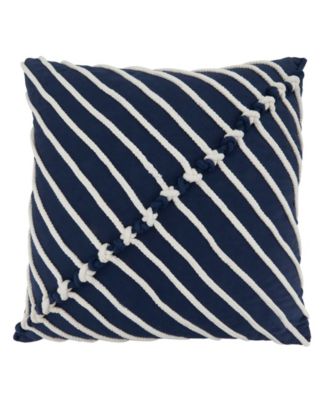 Rope Stitch Stripe Decorative Pillow, 20" x 20"