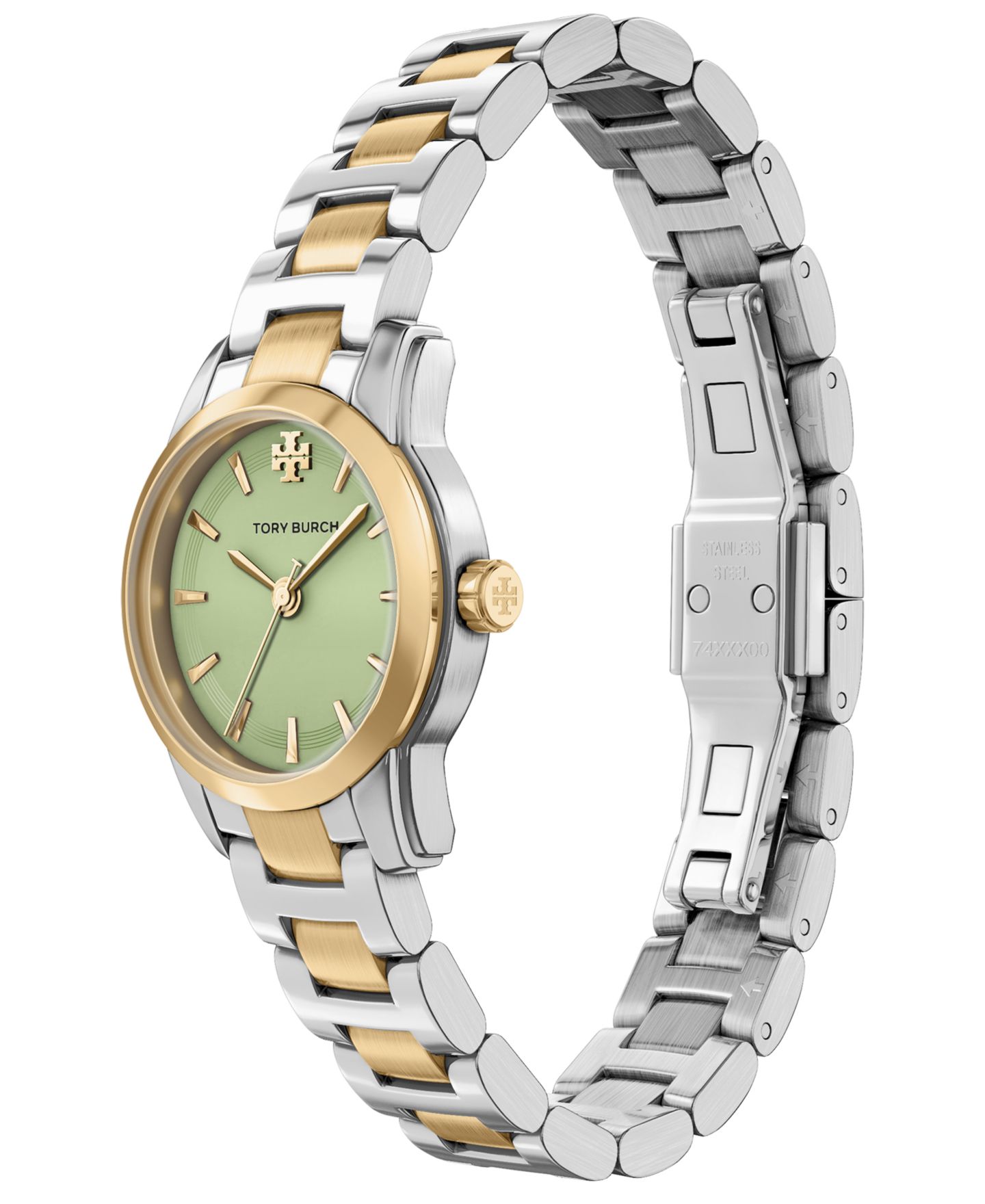 Женские часы Tory Burch The Miller Round Small Quartz Three-Hand Two-Tone Stainless Steel Watch, 28mm — фото 6