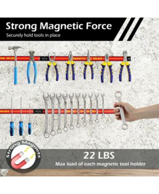 18 Inch Magnetic Tool Holder Strip with Mounting Screws