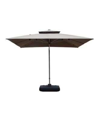 10 ft. Square Cantilever Umbrella with Center Pole (Base Not Included)