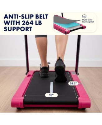 2-in-1 Walking Pad Treadmill with Vibration Plates (SQWPVH15PK)