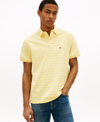 Men's Cotton Classic Fit 1985 Striped Polo Shirts