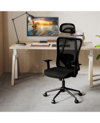 Ergonomic Office Chair with Adjustable Headrest and Recline