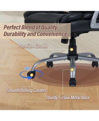 Executive Office Chair with Padded Seat and Armrests