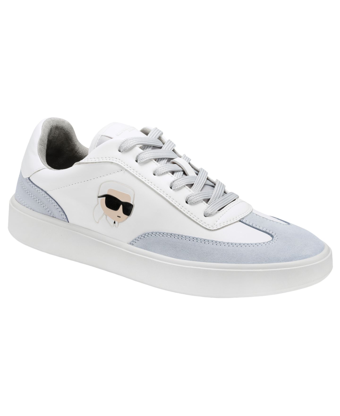 Мужские кроссовки KARL LAGERFELD PARIS Side Logo Lace-Up, цвет: Серый — фото 1