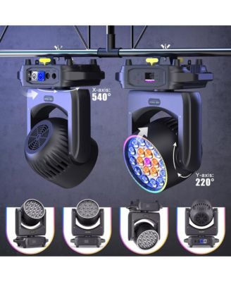 Zoom Moving Head Stage Light with 380W RGBW LEDs and DMX512