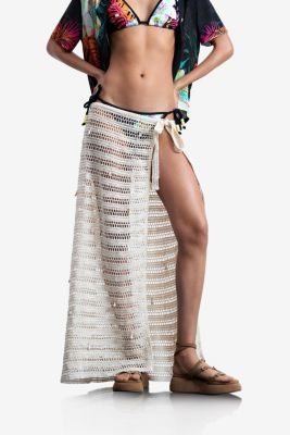 Women's Openwork pareo with appliques