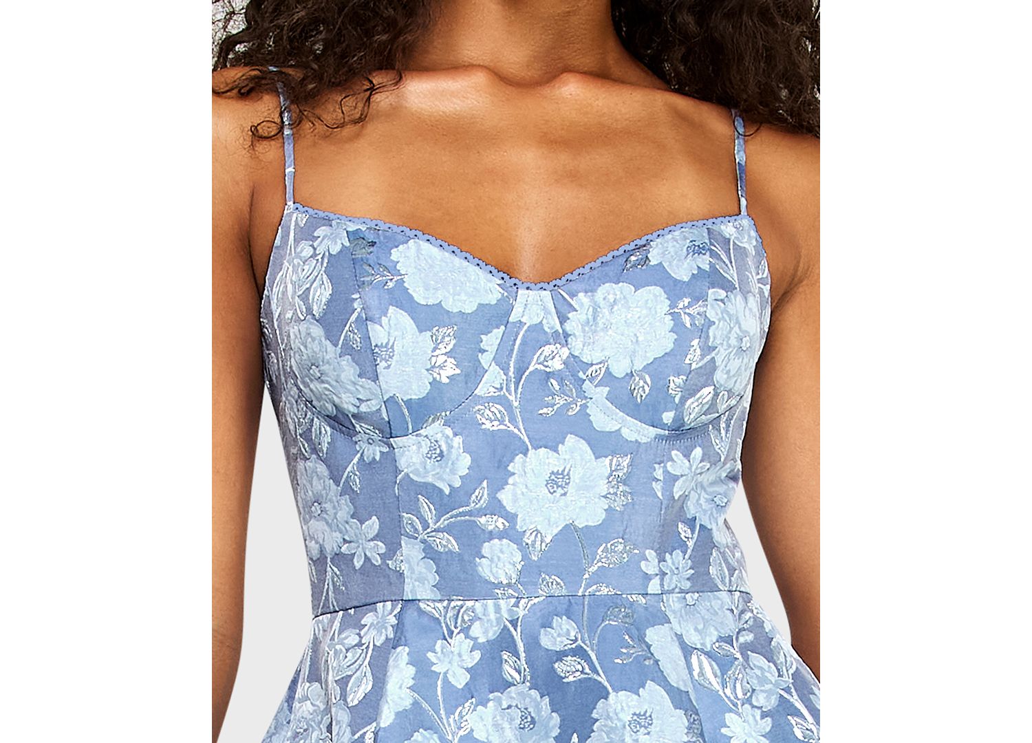 Juniors' Jacquard Midi Dress