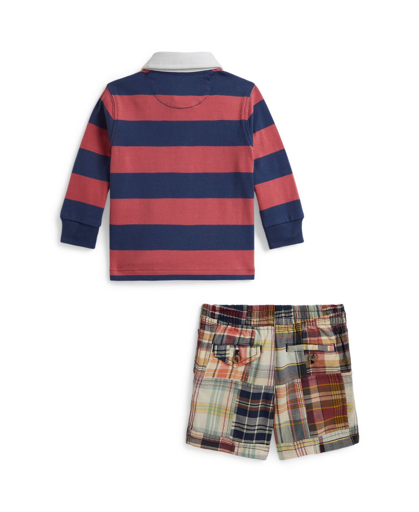 Комплект для мальчика Polo Ralph Lauren: рубашка мадрас и твиловые шорты, 2 предмета, цвет: Разноцветный — фото 2