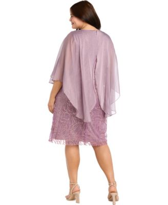 Plus Size Novelty Glitter Short Dress