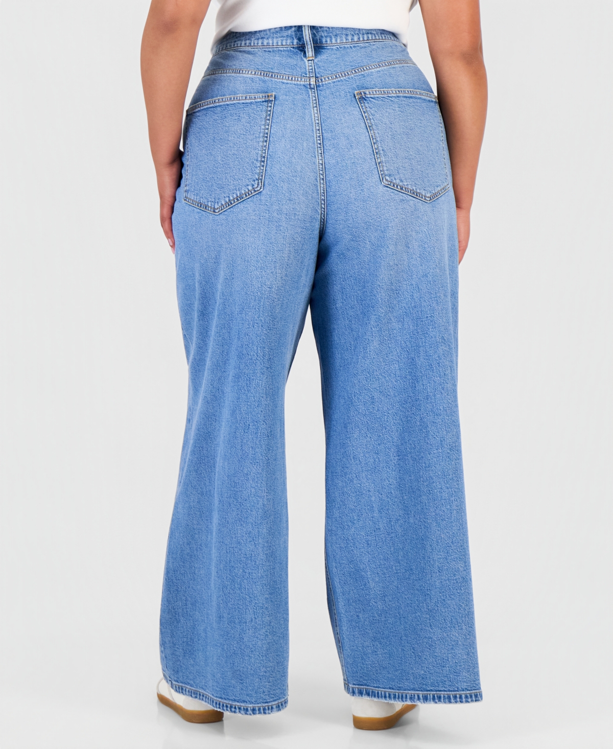 On 34th Trendy Plus Wide-Leg Jeans, Macy's Exclusive