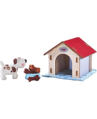 Little Friends Dog Lucky - Pet Toy Figure with Doghouse and Wooden Bones