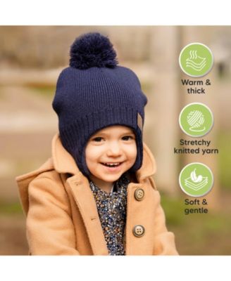 Muff Baby Beanie, Baby Hat for Baby Boys, Girls, Winter Hats for Kids, Newborn, Infant, Toddler 0-36 months