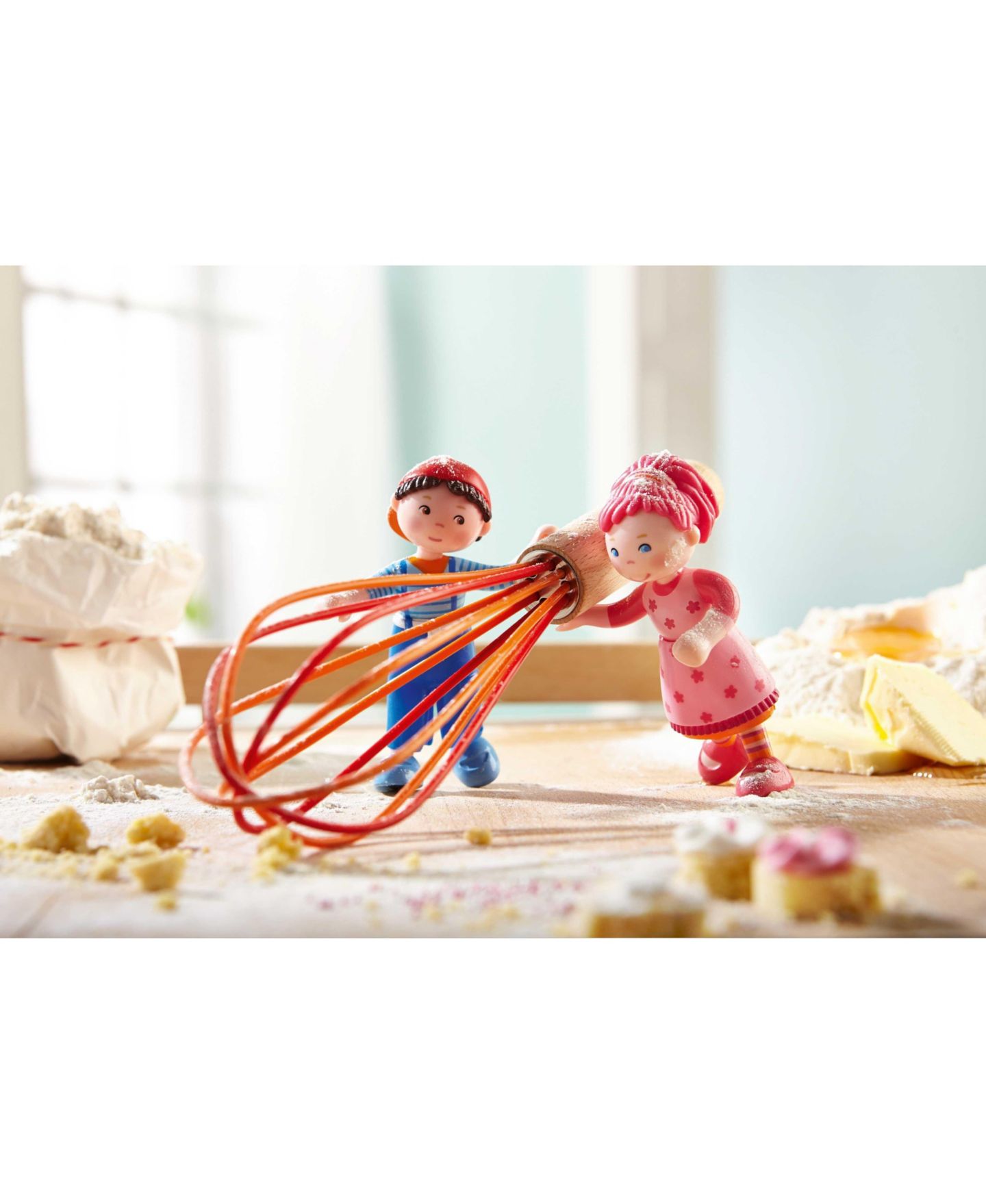 Подвижная мини-кукла Haba Little Friends Lilli, 4", от 3 лет, цвет: Розовый — фото 7