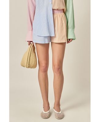 Women's Colorblock Stripe Shorts