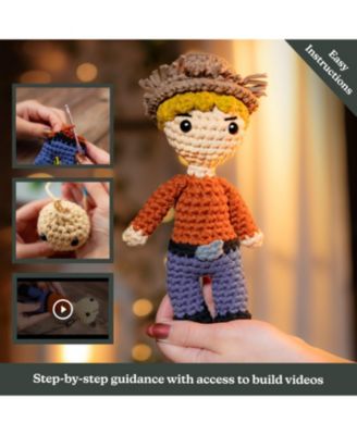 Amigurumi Crochet Kit for Beginners Adults and Kids, Learn to Crochet an Easy Stuffed Crochet Animal