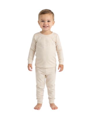 Baby Boys Sandstone Gingham Pajama Set