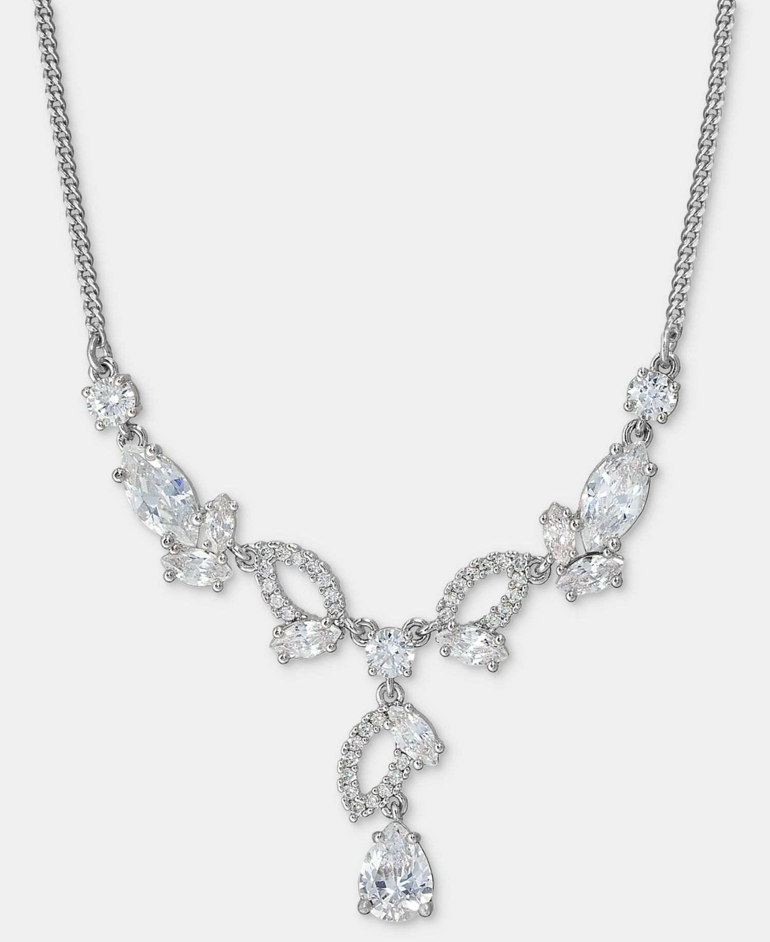 Cubic Zirconia Lariat Necklace