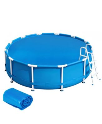 8 ft Round Solar Pool Cover 12 Mil for In Ground Pools