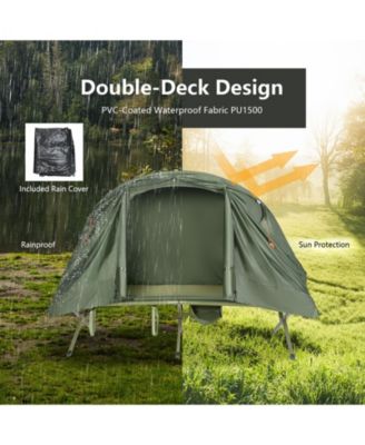 Elevated Compact Cot Tent Set with External Rain Cover