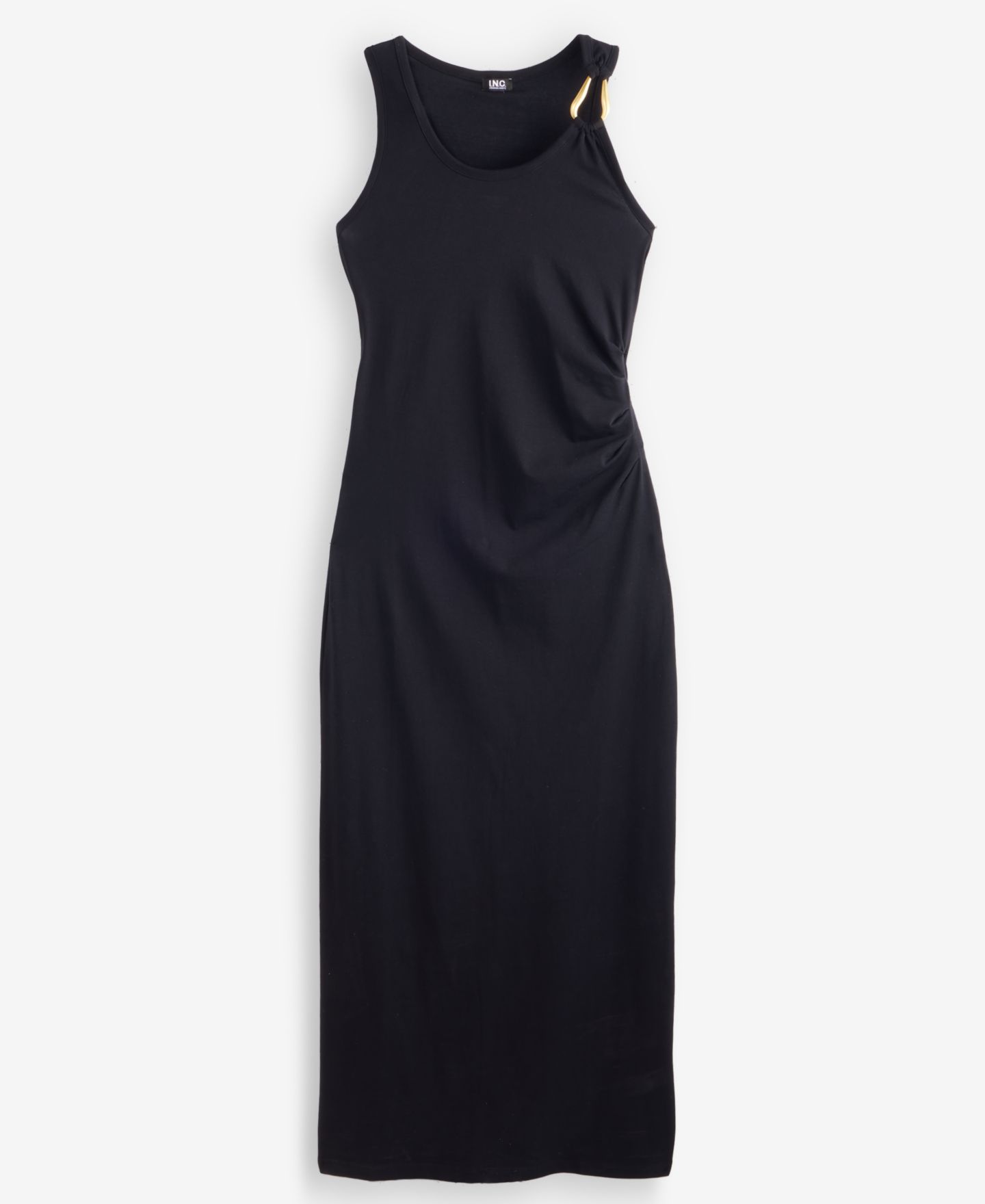 Женское платье I.N.C. International Concepts Hardware-Strap Knit Midi, цвет: Глубокий чёрный — фото 5