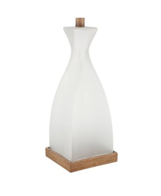 Ryan High Frosted Glass Modern Coastal Table Lamp Set of 2