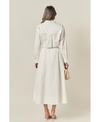 Women's Appliqued Accent Midi Skirt