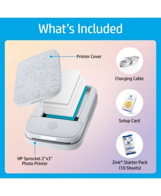 Sprocket 2x3" Zink Zero Ink Portable Instant Photo Printer