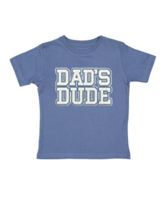Baby Boys Dad's Dude Patch Short Sleeve T-Shirt