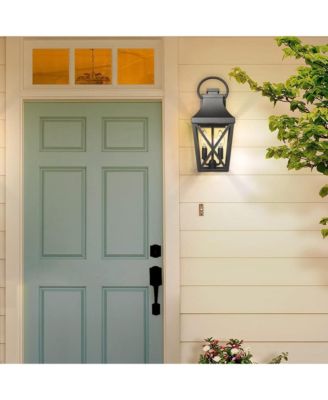 Outdoor Wall Lights, Waterproof Outdoor Wall Sconce, Exterior Light Fixture with Clear Glass Shade for Garage Patio Front Door Balcony