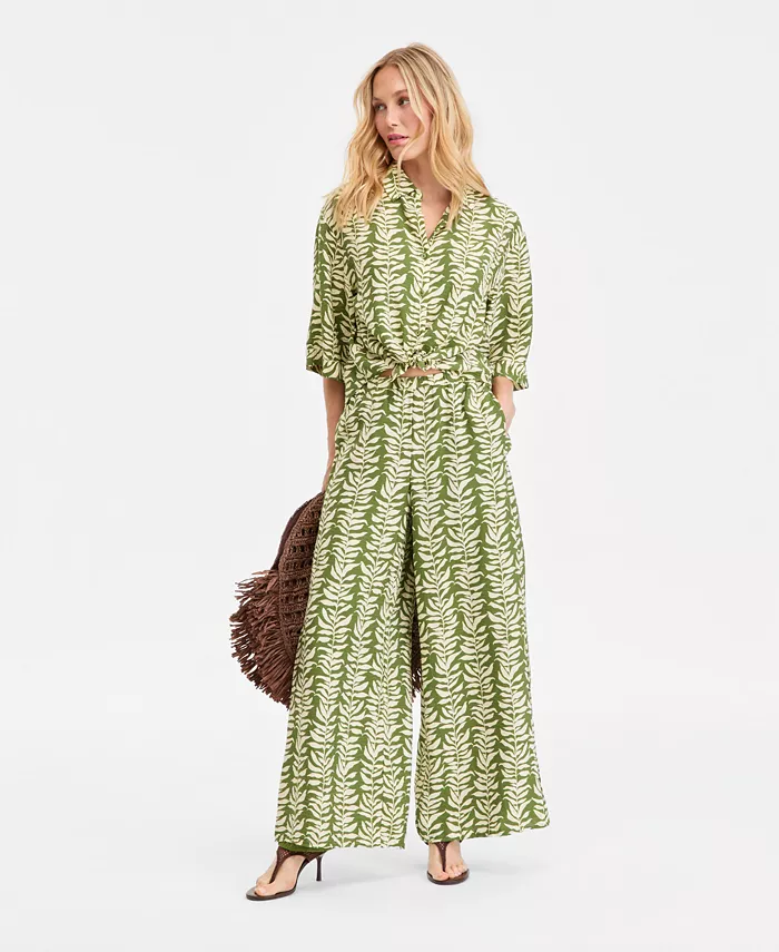 Women's Printed Wide-Leg Pants - thumbnail 3
