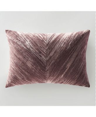 Elara Velvet Lumbar 14" x 20" - Dusty Mauve
