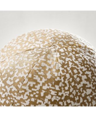Nouvel Ball Pillow 12" - Ivory/Gold