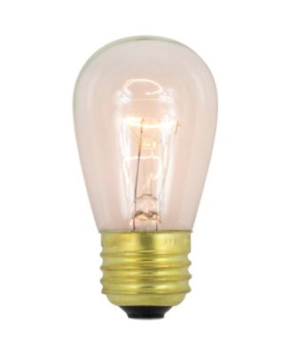 Pack of 25 Incandescent S14 Clear Christmas Replacement Bulbs