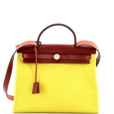 31 Herbag Zip Leather and Toile