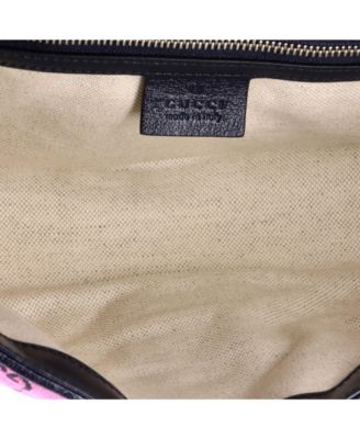 Small GG Marmont Flap Bag Diagonal Quilted GG Canvas with Leather